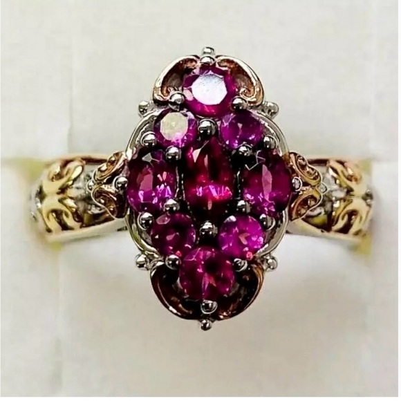 MICHAEL VALITUTTI GARNET CLUSTER RING - Picture 2 of 4